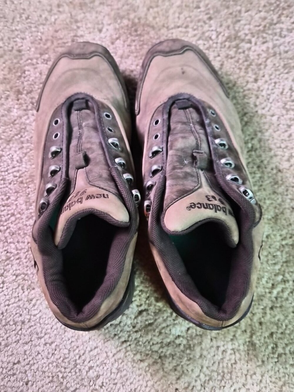 New Balance WW963BR Brown Nubuck Size 11 Womens Hiking Shoes No Laces - Picture 7 of 9
